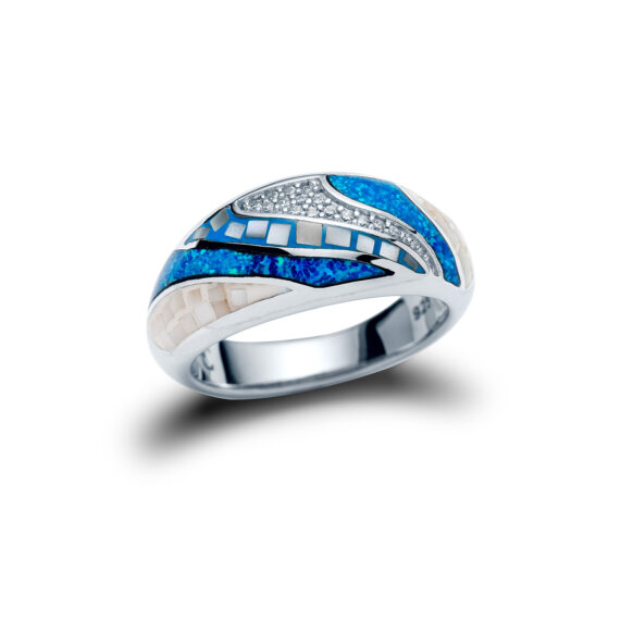 Capri Mosaic Shell Seaview Ring