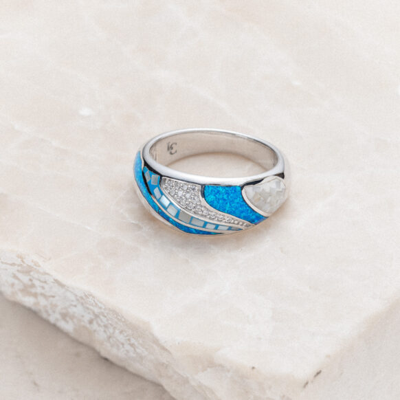 Capri Mosaic Shell Seaview Ring Flavor