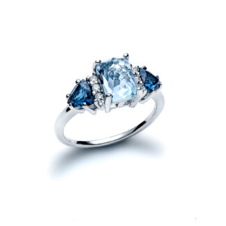 Amara Blue Topaz Ring
