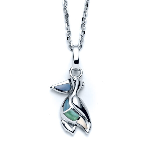 Capri Pelican Charm Necklace