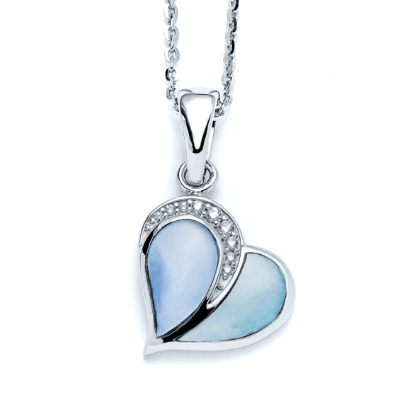 Capri Ocean Heart Necklace
