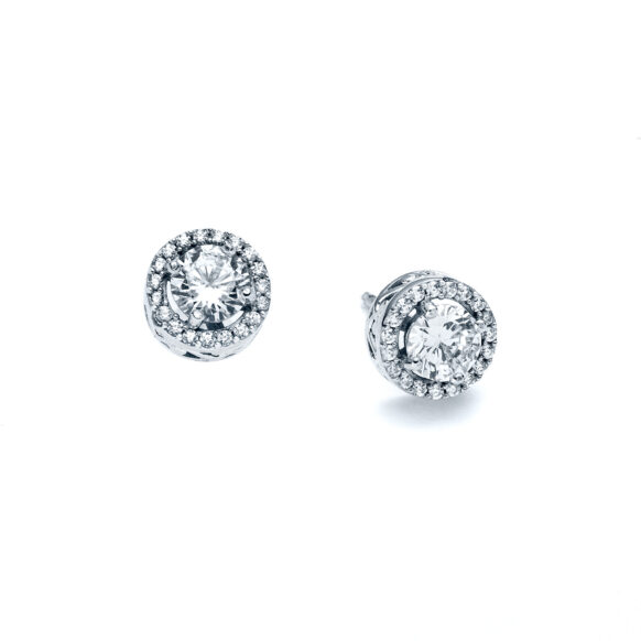 Radiant Round Stud Earrings