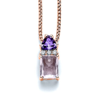 Amara Diamond Rose Gold Necklace