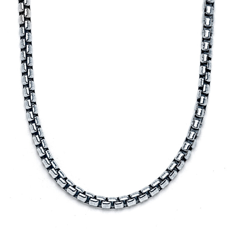 Oxidized Rounded Box Chain 2.5mm