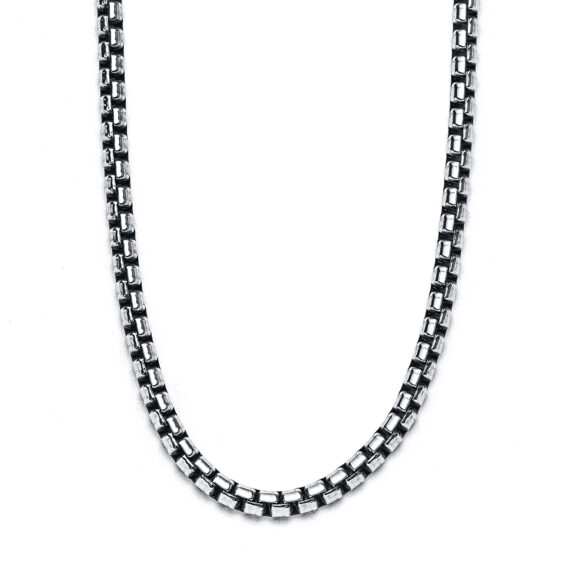2mm Sterling Silver Rounded Box Chain