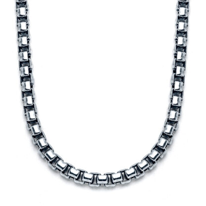 4mm Sterling Silver Rounded Box Chain