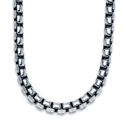 5mm Sterling Silver Rounded Box Chain