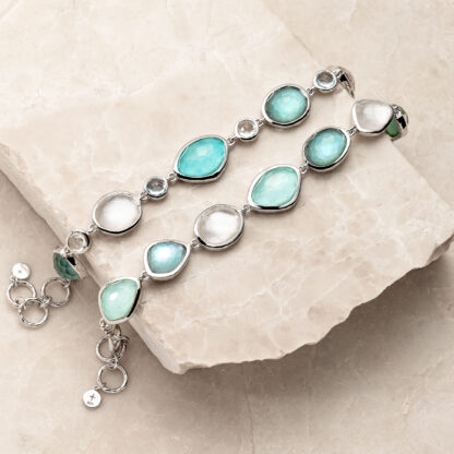 Laguna Key Sea Pebble Gemstone Link Bracelet - Image 5