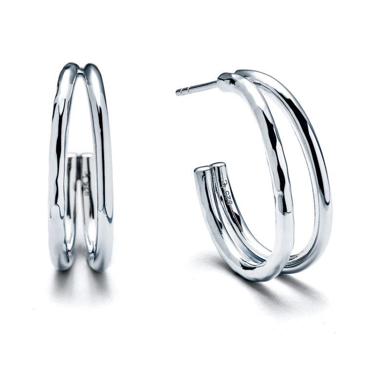 Waveform™ Double Line Hoop Earrings