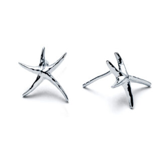 Tidal Starfish Stud Charm Earrings