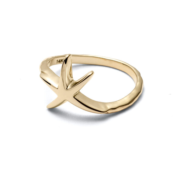 Vinoy Starfish Gold Ring Front