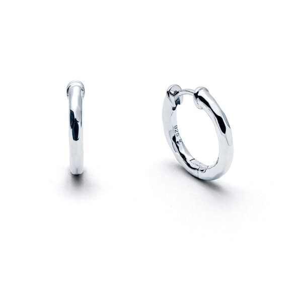 Waveform Huggie Hoop Earrings