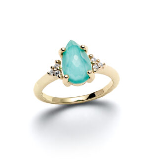 Laguna Maya Yellow Gold Diamond Ring