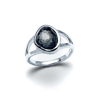 Midnight Shore Sea Pebble Mini Ring