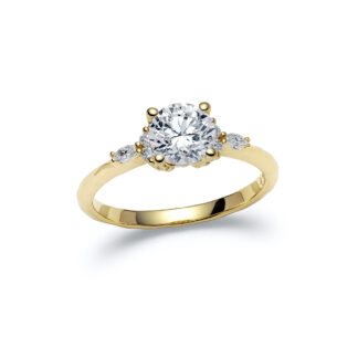 Alys Yellow Gold Diamond Ring