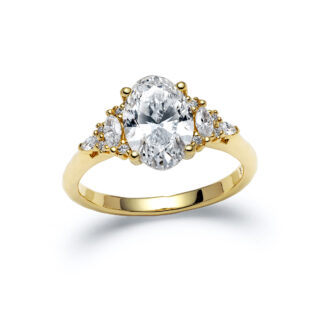 Grand Avilaine Yellow Gold Diamond Ring
