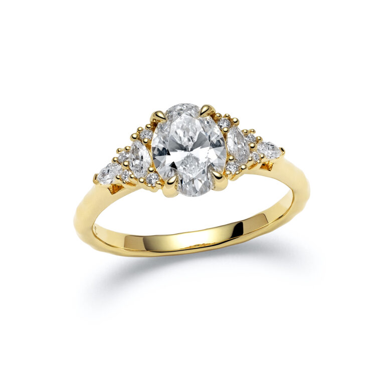 Avilaine Yellow Gold Diamond Ring