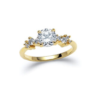 Celestra Yellow Gold Diamond Ring