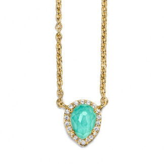 Laguna Aura Yellow Gold Diamond Necklace