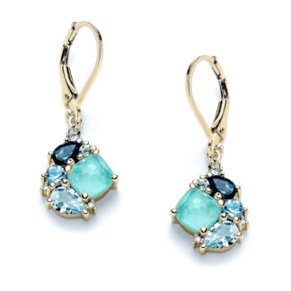 Laguna Lumeria Yellow Gold Diamond Earrings