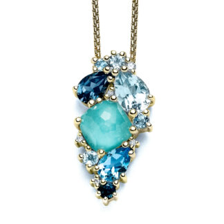 Laguna Lumeria Yellow Gold Diamond Necklace