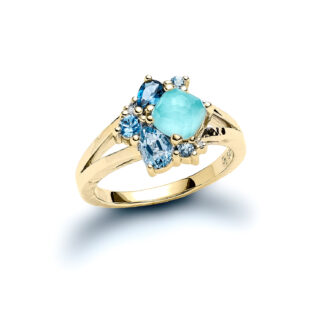 Laguna Lumeria Yellow Gold Diamond Ring