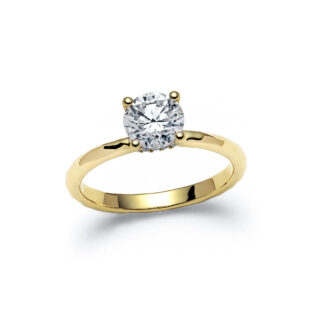 Lunara Yellow Gold Diamond Ring