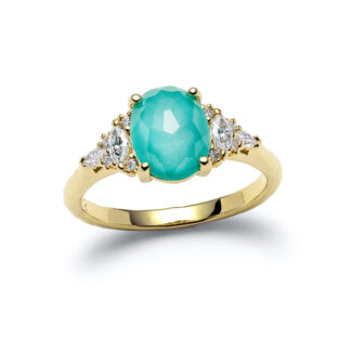 Laguna Grand Avilaine Yellow Gold Diamond Ring