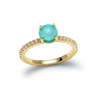 Laguna Myra Yellow Gold Diamond Ring