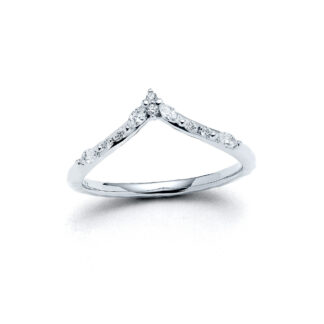Avilaine White Gold Diamond Band