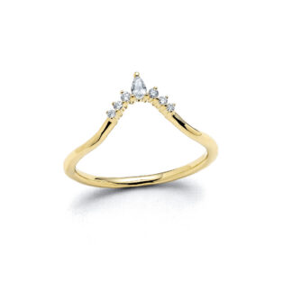 Celeste Yellow Gold Diamond Band