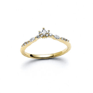 Valencia Yellow Gold Diamond Band