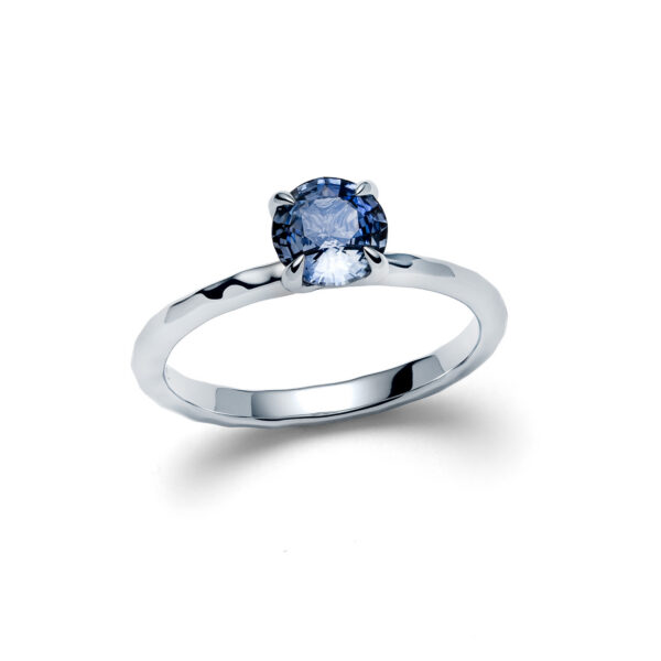 Blue Sapphire Ella White Gold Ring