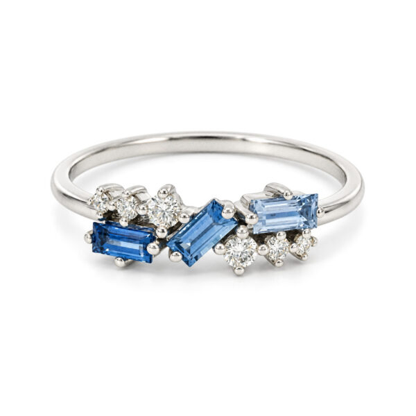 Blue Sapphire Constellation Petite Ring