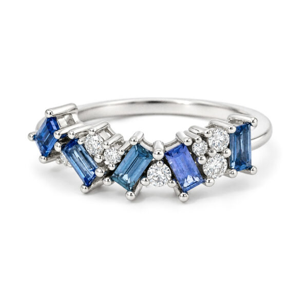 Blue Sapphire Constellation Ring