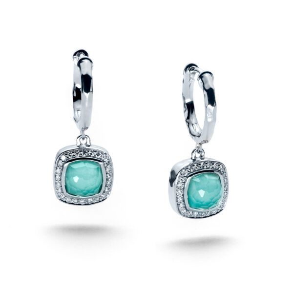 Laguna Solana Cushion Diamond Hoop Earrings