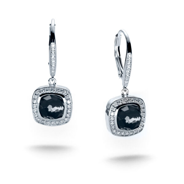 Midnight Shore Solana Cushion Diamond Earrings